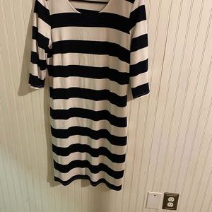 Navy and White strip dress